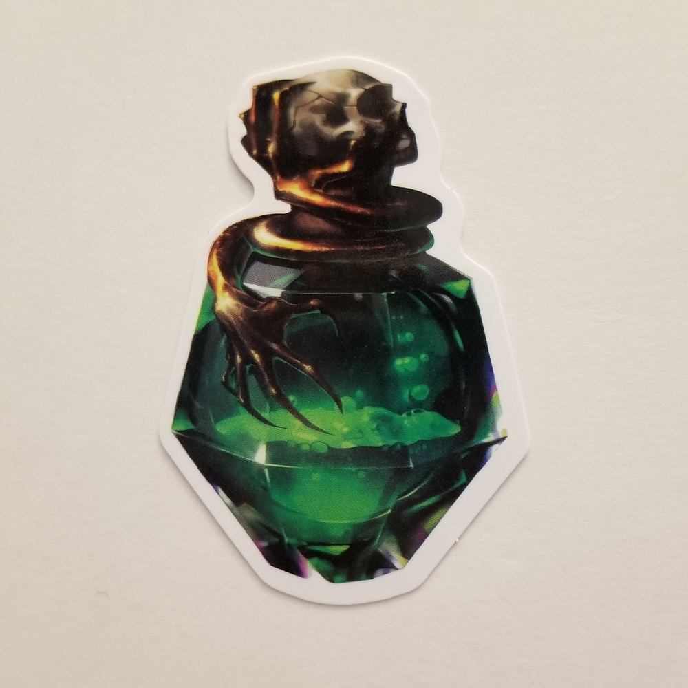 10/$10 Green Potion Bottle Sticker